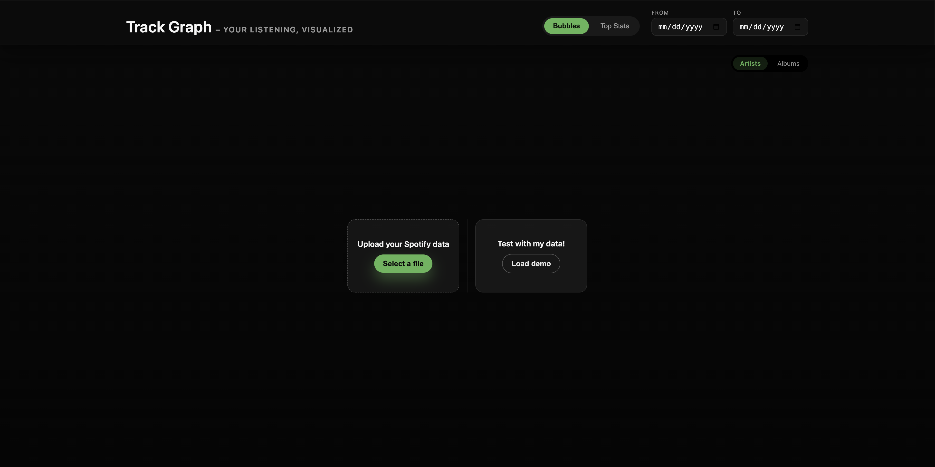 TrackGraph demo screenshot 1